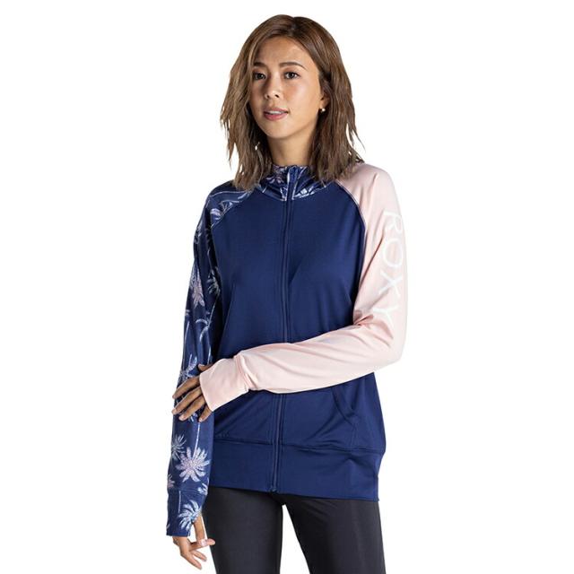 [ ROXY ] ラッシュパーカー UVカット PALM SHADOW PARKA [NVY] RLY201019