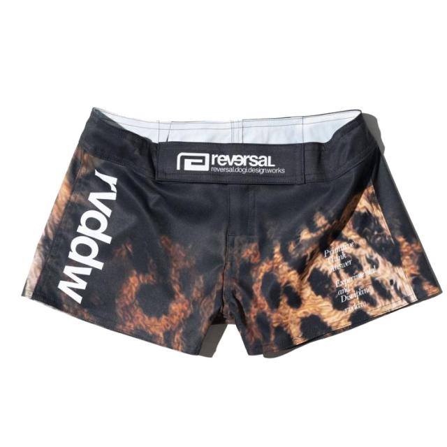 [ reversal ] リバーサル rvddw LEOPARD FIGHT SHORTS rv23aw805