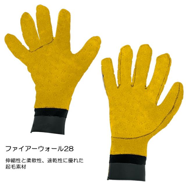 O'NEILL(オニール)　AFW-906A3 サイコ SL グローブ2 ファイアーウォール JPN PSYCHO SL GLOVE 2 FIREWALL 防寒アイテム 保温グッズ ドライスーツ ウエットスーツ 手袋