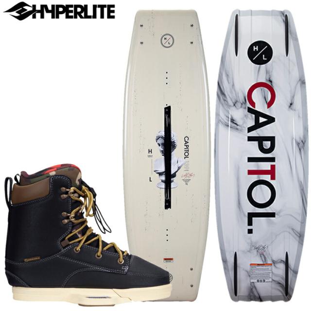 [ HYPERLITE ] ハイパーライト　CAPITOL ウエイクセット ウェイクボード ブーツ ビンディング Board Boots Binding 板 キャピトル