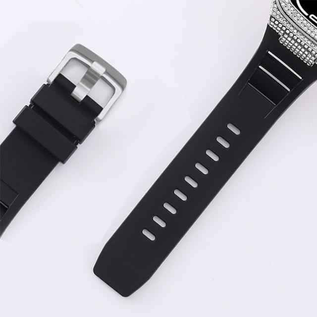 アップル ウォッチ カバー 高級 アップルウォッチ SE3 44mm バンドケース 一体型 Apple Watch Series 9 カバー おしゃれ キラキラ Apple Watch 45mm バンド apple watch 44mm ケース apple watch se 第2世代 ケース Apple Watch Series 8 7 se 6 5 4 45mm 44mm 高品質 人気_7