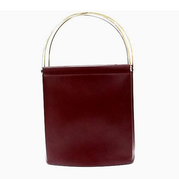 カルティエ トリニティ ハンドバッグ トートバッグ /スリーカラーハンドル ボルドーカラーレザー Cartier_1