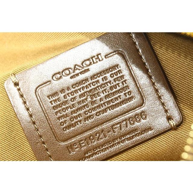美品 コーチ職 ウィズビー ヴァンダルガミー ベア クラッチペダル御徒面子 F77886 白いこと× カーフレザー 中古 COACH Vandal Gummy WhIsBe