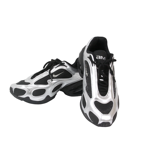 美品 US7.5 約24.5cm　NIKE ナイキ ウィメンズ エアマックス ミューズ スニーカー WMNS AIR MAX MUSE BLACK/METALLIC SILVER シルバー レディース FV1920-001 中古_2