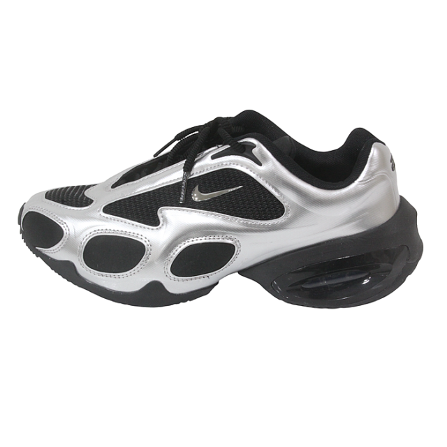 美品 US7.5 約24.5cm　NIKE ナイキ ウィメンズ エアマックス ミューズ スニーカー WMNS AIR MAX MUSE BLACK/METALLIC SILVER シルバー レディース FV1920-001 中古_4