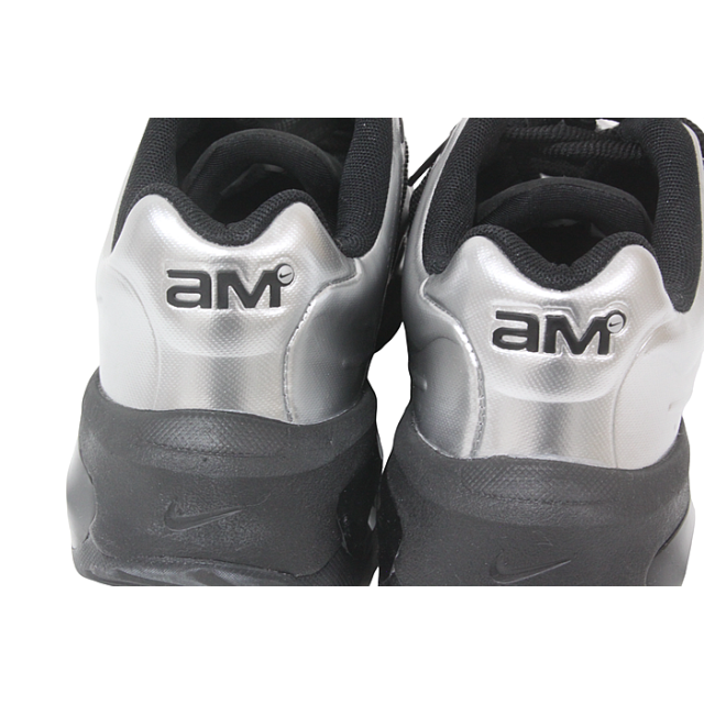 美品 US7.5 約24.5cm　NIKE ナイキ ウィメンズ エアマックス ミューズ スニーカー WMNS AIR MAX MUSE BLACK/METALLIC SILVER シルバー レディース FV1920-001 中古_9