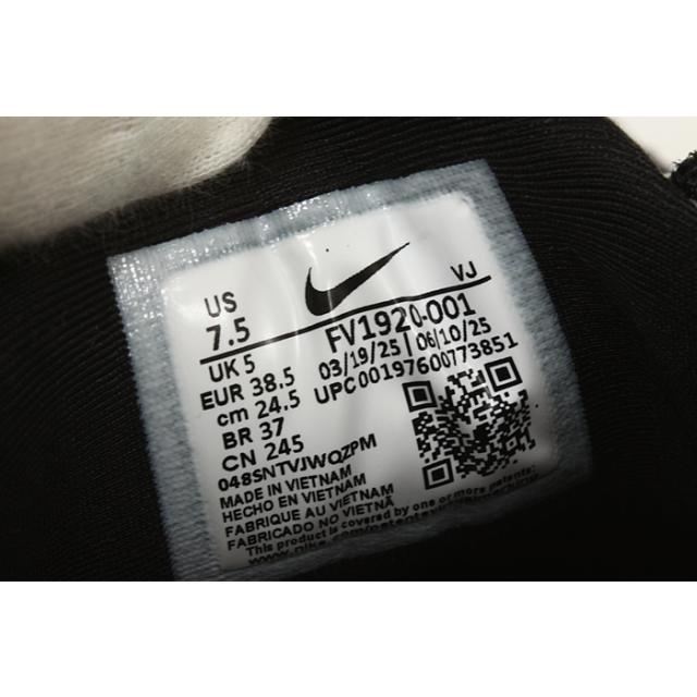 美品 US7.5 約24.5cm　NIKE ナイキ ウィメンズ エアマックス ミューズ スニーカー WMNS AIR MAX MUSE BLACK/METALLIC SILVER シルバー レディース FV1920-001 中古_10