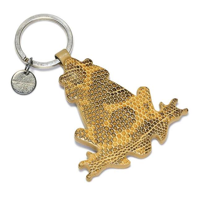 ボッテガヴェネタ カエル キーホルダー パイソン レザー チャーム キーリング アクセサリー 中古 Bottega Veneta