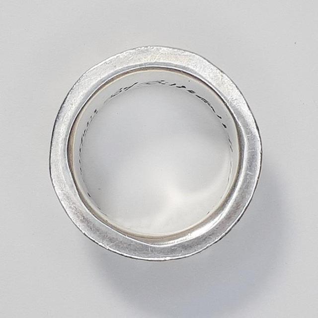 約18号　ビルウォールレザーエグゼクティブグラフィティバンドリング シルバーリング 中古 silver Bill Wall Leather Executive Graffiti Band Ring_10