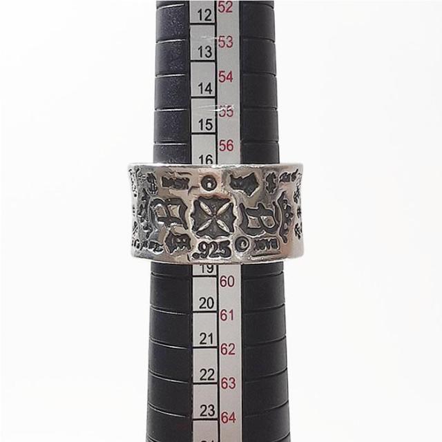 約18号　ビルウォールレザーエグゼクティブグラフィティバンドリング シルバーリング 中古 silver Bill Wall Leather Executive Graffiti Band Ring_14