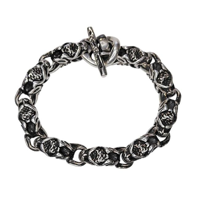 ビルウォールレザー ドラゴン ブレスレット B539 シルバー 中古 silver Bill Wall Leather  dragon bracelet ギャラ付き_1