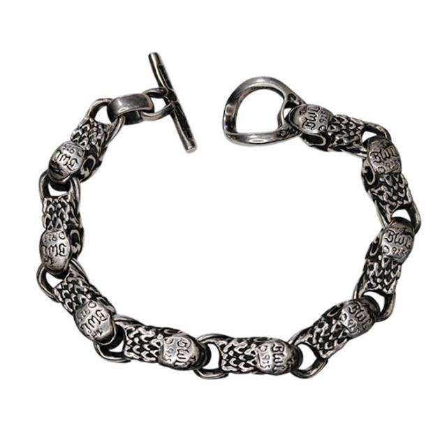 ビルウォールレザー ドラゴン ブレスレット B539 シルバー 中古 silver Bill Wall Leather  dragon bracelet ギャラ付き_2