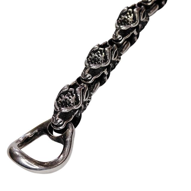 ビルウォールレザー ドラゴン ブレスレット B539 シルバー 中古 silver Bill Wall Leather  dragon bracelet ギャラ付き_4