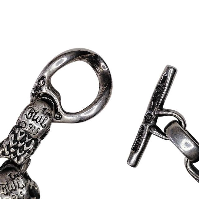 ビルウォールレザー ドラゴン ブレスレット B539 シルバー 中古 silver Bill Wall Leather  dragon bracelet ギャラ付き_7