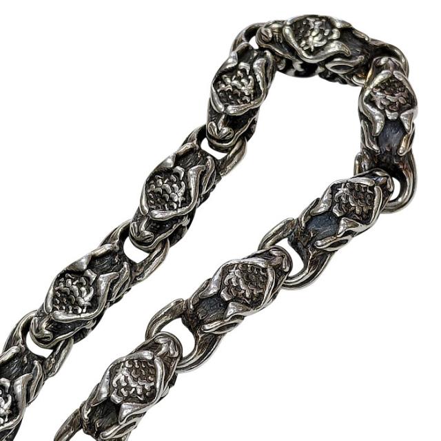 ビルウォールレザー ドラゴン ブレスレット B539 シルバー 中古 silver Bill Wall Leather  dragon bracelet ギャラ付き_8