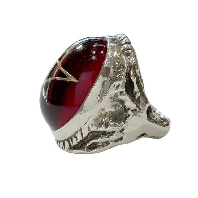 約9号 アレックスストリーター エンジェルハート リング 東京レッド シルバーリング ALR371 中古 Alex Streeter ANGEL HEART TOKYORED silverring