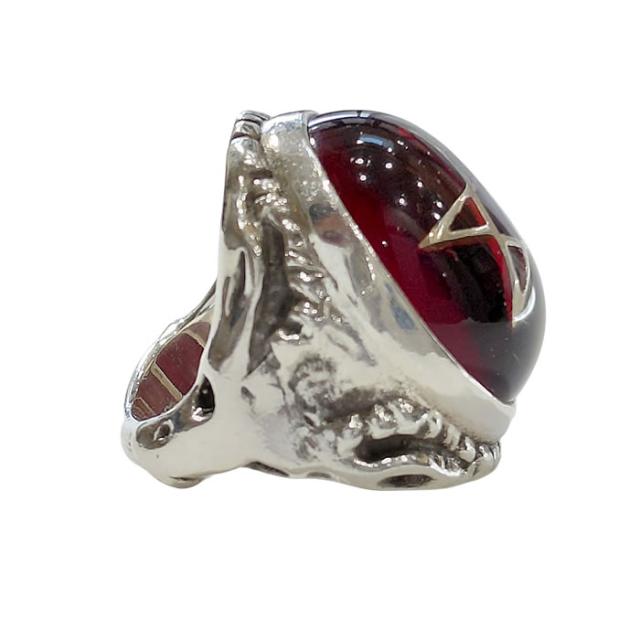 約9号 アレックスストリーター エンジェルハート リング 東京レッド シルバーリング ALR371 中古 Alex Streeter ANGEL HEART TOKYORED silverring