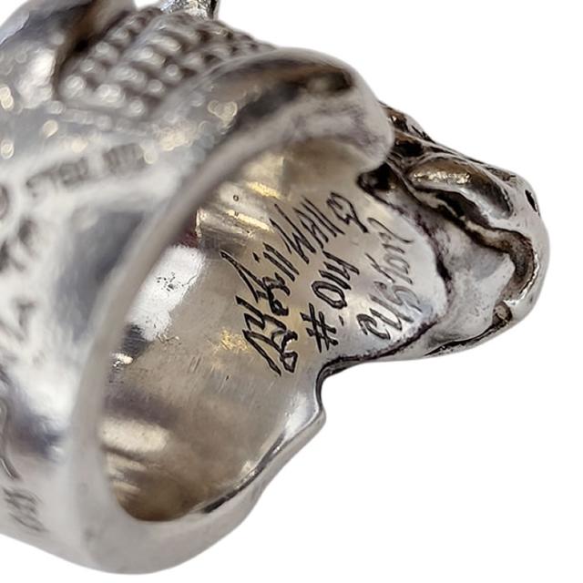 約23号 ビルウォールレザー 30周年記念 ライノリング リノリング R423 中古 シルバーリング サイ 犀 silver Bill Wall Leather 30th Anniversary Rhino RING 約23号 ビルウォールレザー 30周年記念 ライノリング リノリング R423 中古 シルバーリング サイ 犀 silver Bill Wall Leather 30th Anniversary Rhino RING