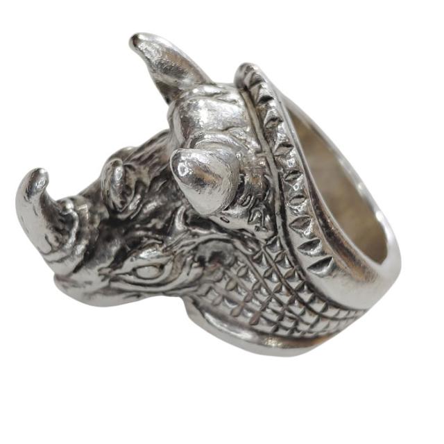 約23号 ビルウォールレザー 30周年記念 ライノリング リノリング R423 中古 シルバーリング サイ 犀 silver Bill Wall Leather 30th Anniversary Rhino RING 約23号 ビルウォールレザー 30周年記念 ライノリング リノリング R423 中古 シルバーリング サイ 犀 silver Bill Wall Leather 30th Anniversary Rhino RING