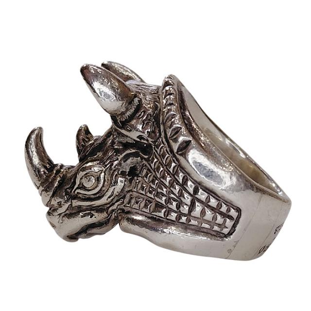 約23号 ビルウォールレザー 30周年記念 ライノリング リノリング R423 中古 シルバーリング サイ 犀 silver Bill Wall Leather 30th Anniversary Rhino RING 約23号 ビルウォールレザー 30周年記念 ライノリング リノリング R423 中古 シルバーリング サイ 犀 silver Bill Wall Leather 30th Anniversary Rhino RING