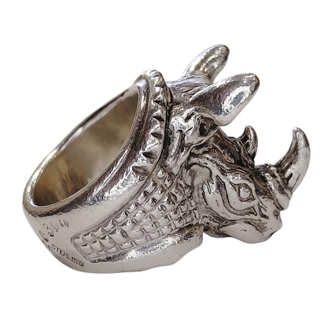 約23号 ビルウォールレザー 30周年記念 ライノリング リノリング R423 中古 シルバーリング サイ 犀 silver Bill Wall Leather 30th Anniversary Rhino RING 約23号 ビルウォールレザー 30周年記念 ライノリング リノリング R423 中古 シルバーリング サイ 犀 silver Bill Wall Leather 30th Anniversary Rhino RING