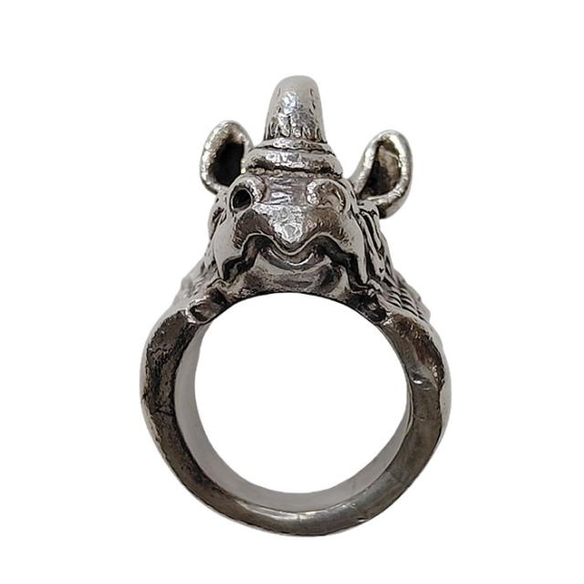 約23号 ビルウォールレザー 30周年記念 ライノリング リノリング R423 中古 シルバーリング サイ 犀 silver Bill Wall Leather 30th Anniversary Rhino RING 約23号 ビルウォールレザー 30周年記念 ライノリング リノリング R423 中古 シルバーリング サイ 犀 silver Bill Wall Leather 30th Anniversary Rhino RING