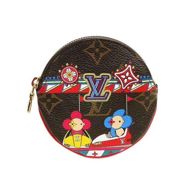 美品　ルイ・ヴィトン コインケース ポルトモネ・ロン 遊園地で遊ぶ「ヴィヴィエンヌ」 ゴーカート M69749　丸形小銭入れ　中古　LOUIS VUITTON