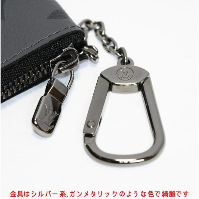 ルイ・ヴィトン モノグラム・エクリプス・リバース　ポシェット・クレ M80905 キーリング付コインケース キーケース　中古　LOUIS VUITTON_7
