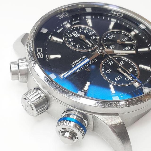モーリスラクロア ポントス クロノグラフ PT6008 ステンテススティール SS オートマチック メンズウォッチ 中古 MAURICE LACROIX_9