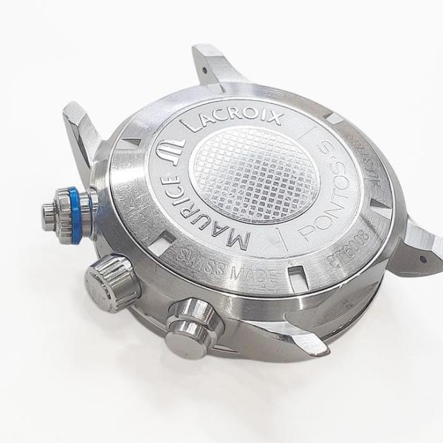 モーリスラクロア ポントス クロノグラフ PT6008 ステンテススティール SS オートマチック メンズウォッチ 中古 MAURICE LACROIX_4