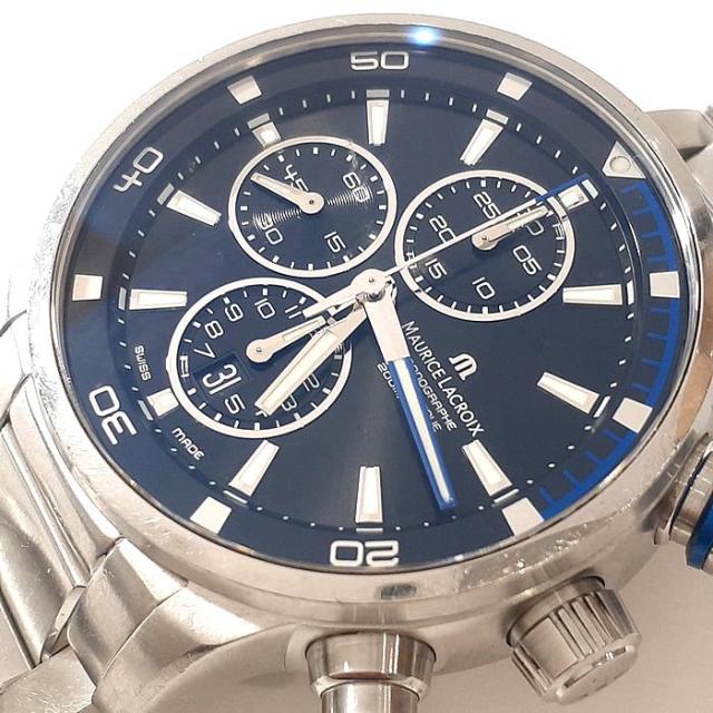モーリスラクロア ポントス クロノグラフ PT6008 ステンテススティール SS オートマチック メンズウォッチ 中古 MAURICE LACROIX_7
