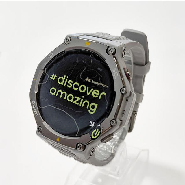 Amazfit アマズフィット T-Rex3 48mm スマートウォッチ ヘイズグレー 高性能デュアルバンドGPS オンラインマップ  1.5インチディスプレイ　中古_1