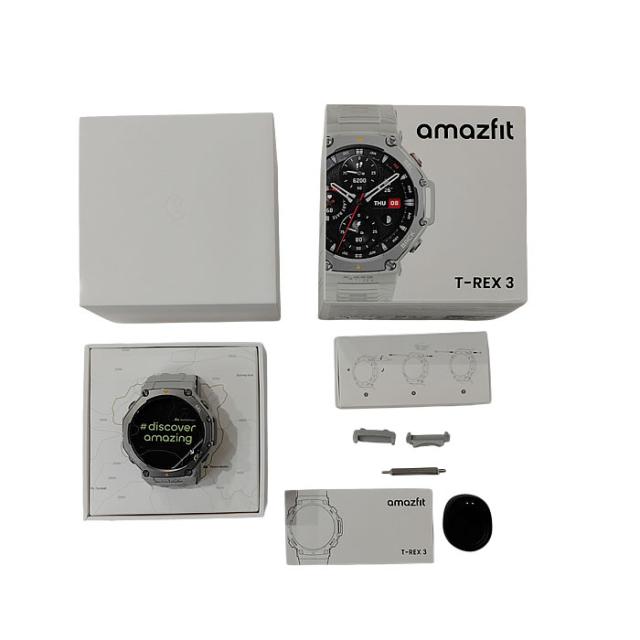 Amazfit アマズフィット T-Rex3 48mm スマートウォッチ ヘイズグレー 高性能デュアルバンドGPS オンラインマップ  1.5インチディスプレイ　中古_8