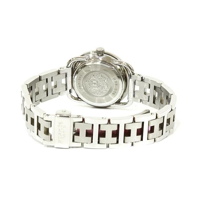 エルメス アルソー AR3.210 ステン 25mmケース クォーツ ウォッチ ホワイト文字盤 中古 HERMES レディース 男女兼用 ユニセックス_9