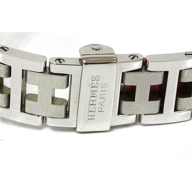 エルメス アルソー AR3.210 ステン 25mmケース クォーツ ウォッチ ホワイト文字盤 中古 HERMES レディース 男女兼用 ユニセックス_11