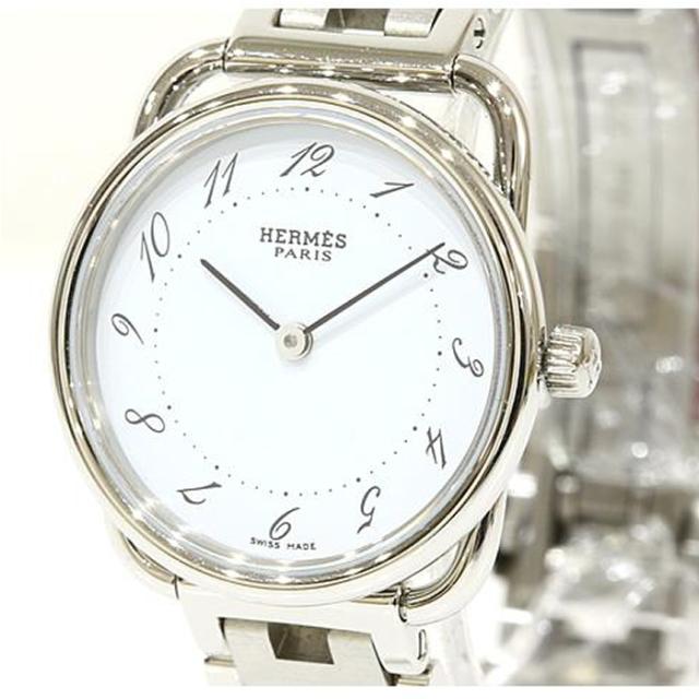 エルメス アルソー AR3.210 ステン 25mmケース クォーツ ウォッチ ホワイト文字盤 中古 HERMES レディース 男女兼用 ユニセックス_3
