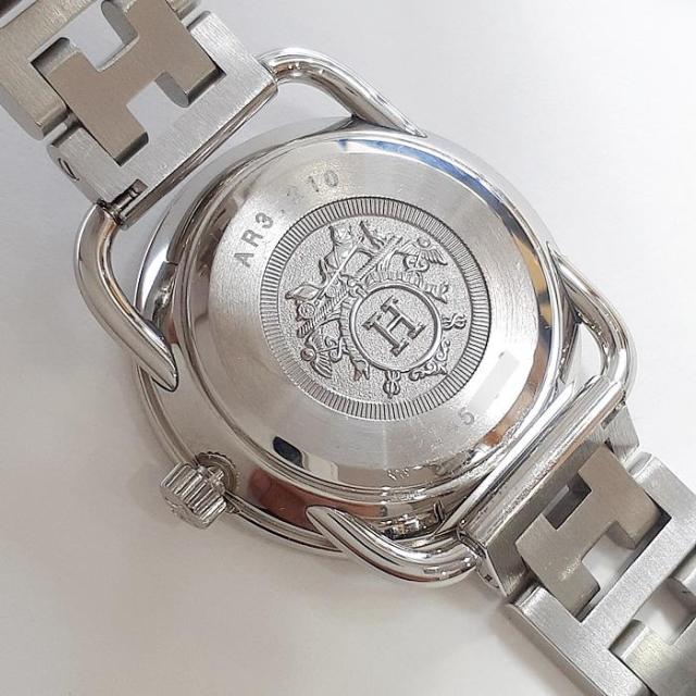 エルメス アルソー AR3.210 ステン 25mmケース クォーツ ウォッチ ホワイト文字盤 中古 HERMES レディース 男女兼用 ユニセックス_6