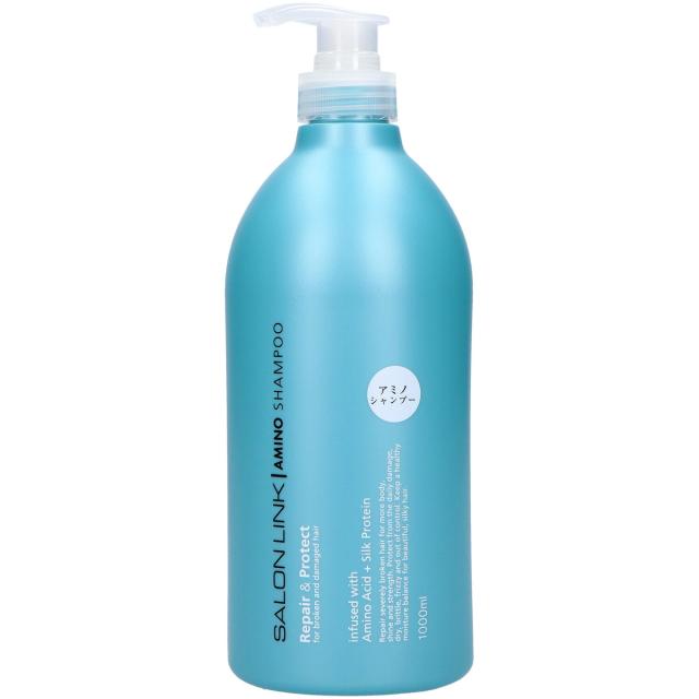 【送料込・まとめ買い×10個セット】熊野油脂 サロンリンク アミノ シャンプー 1000mL