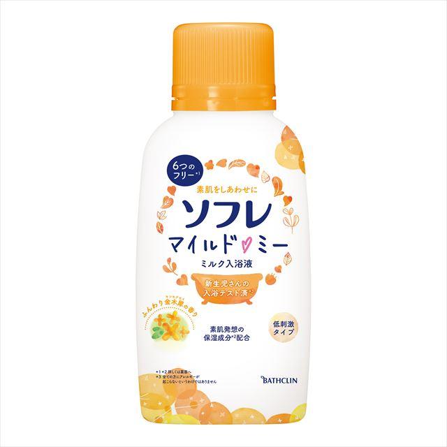 【送料込・まとめ買い×10個セット】バスクリン ソフレ マイルド・ミー ミルク入浴液 ふんわり金木犀の香り 本体 720ml 入浴剤