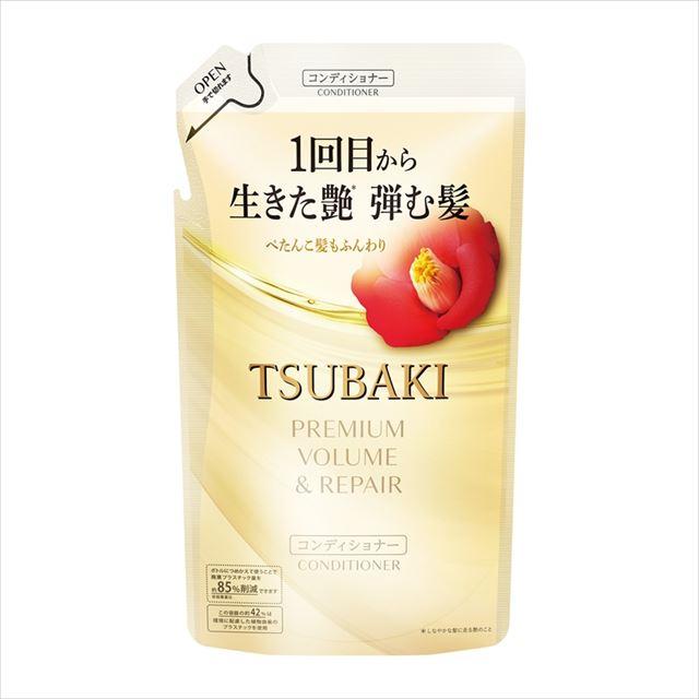 【送料込・まとめ買い×18個セット】ファイントゥデイ TSUBAKI プレミアム ボリューム&リペア コンディショナー 詰替 300mL つばき 椿 ツバキ