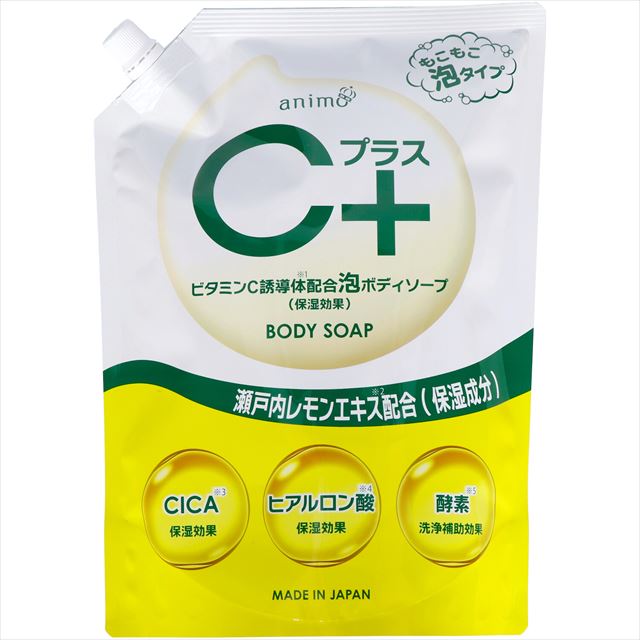 【送料込・まとめ買い×10個セット】ロケット石鹸 エオリア Cプラス 泡ボディソープ 詰替用 800mL