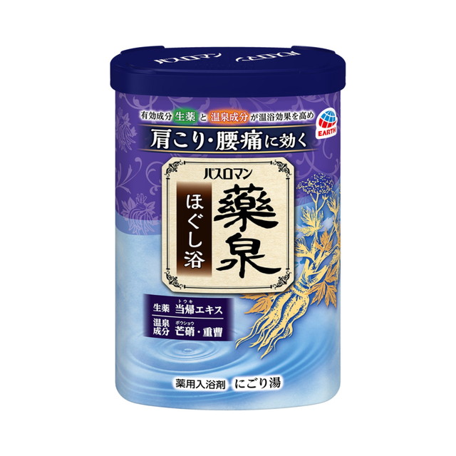 【送料込・まとめ買い×15個セット】アース製薬 バスロマン 薬泉 ほぐし浴 600g