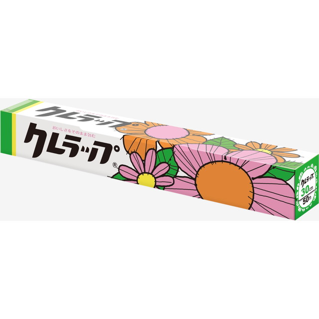 【送料込・まとめ買い×30個セット】クレハ クレラップ 復刻版 レトロ レギュラー 30cm×50m