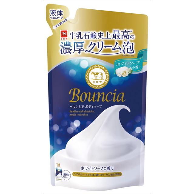 【送料込・まとめ買い×21個セット】牛乳石鹸 バウンシア ボディソープ ホワイトソープの香り 詰替用 360mL