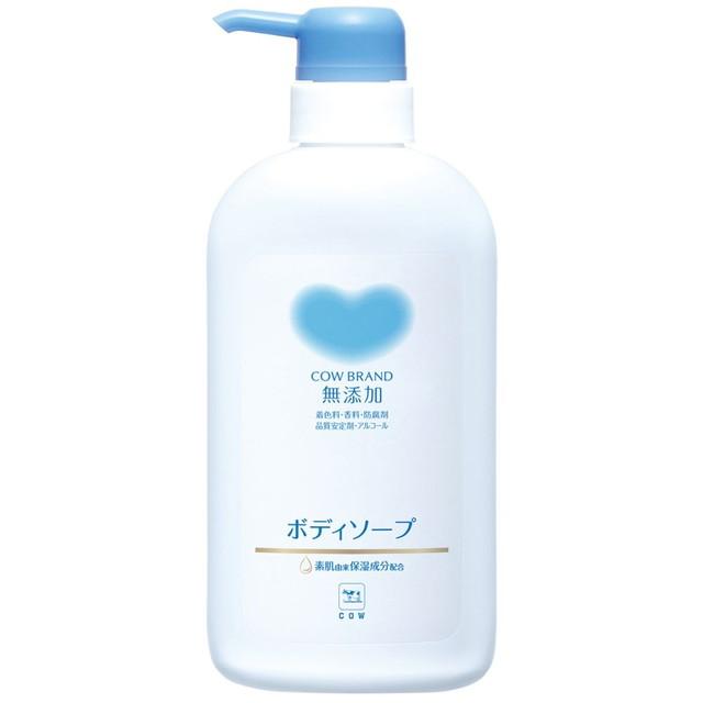 【送料込・まとめ買い×12個セット】牛乳石鹸 カウブランド 無添加 ボディソープ ポンプ 本体 液体タイプ 500ml