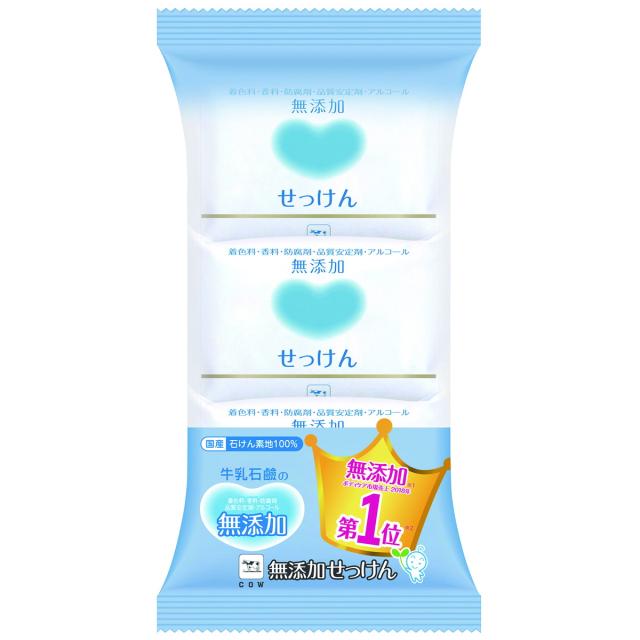 【送料込・まとめ買い×24個セット】牛乳石鹸 カウブランド 無添加 せっけん 100g×3個入