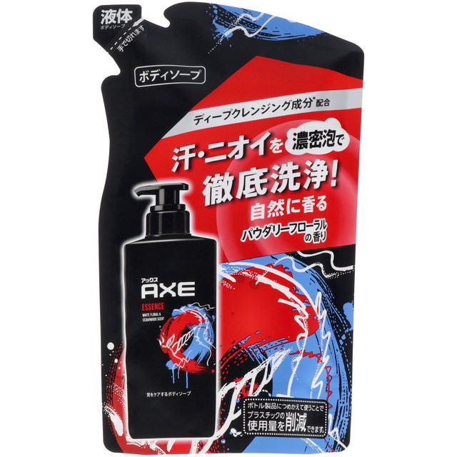 【送料込・まとめ買い×18個セット】ユニリーバ AXE アックス フレグランス ボディソープ エッセンス パウダリーフローラルの香り つめかえ用 280g