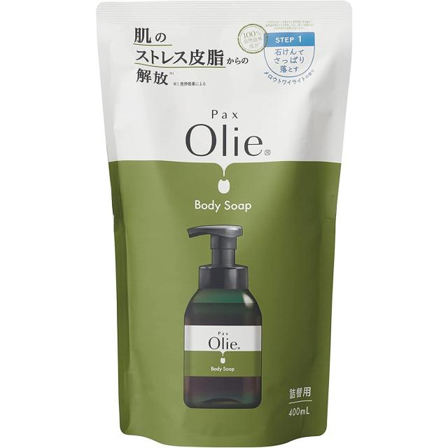 【送料込・まとめ買い×10個セット】太陽油脂 Pax Olie パックス オリー ボディーソープ 詰替用 400ml