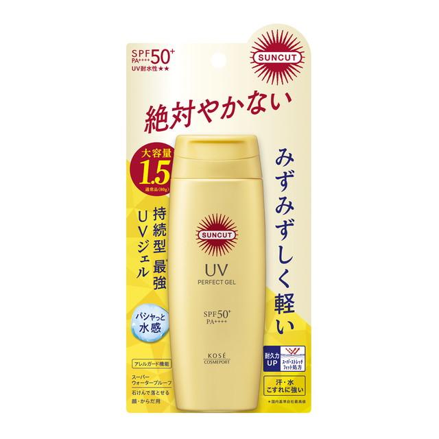 【送料込・まとめ買い×10個セット】コーセーコスメポート サンカットR パーフェクト UV ジェル 120g SPF50+ PA++++