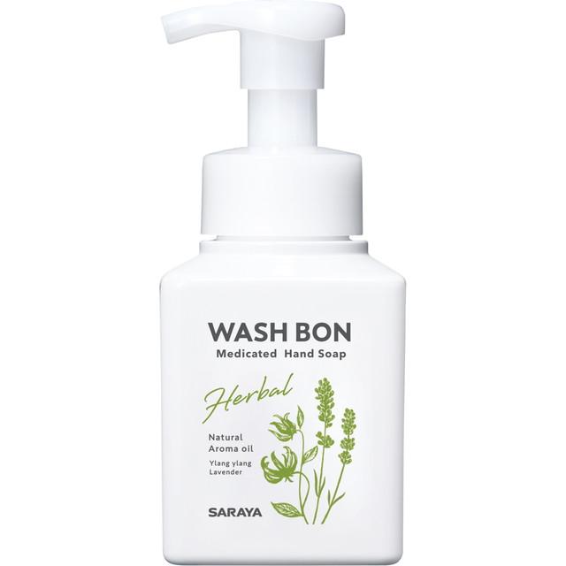 【送料込・まとめ買い×20個セット】サラヤ SARAYA ウォシュボン ハーバル 薬用ハンドソープ 310ml 泡タイプ